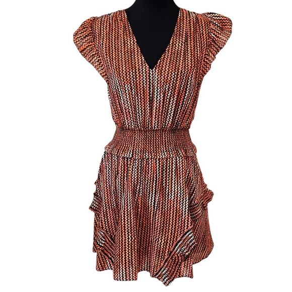 NEW RAMY BROOK NY Deco Rose Striped Jessie Mini Dress Size S - Picture 4 of 10